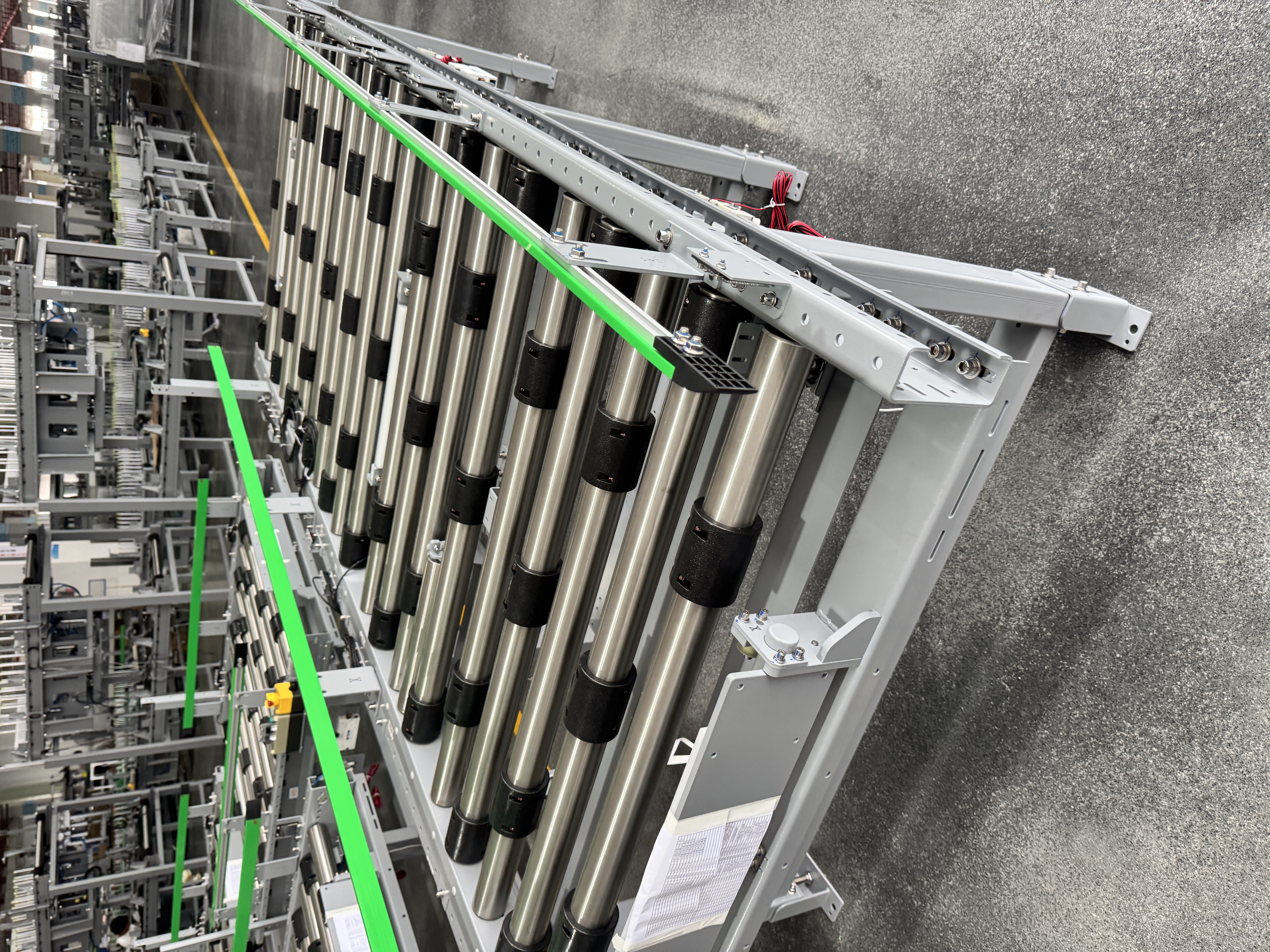 Lithium Battery Coated Roller Conveyor | New Energy Logistics Conveying Equipment - Product Detail Image 6
