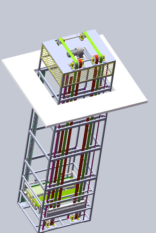 ZHD-TSJ01 Reciprocating Logistics Elevator Installation Site [Zhongshan Zhonghengda Intelligent Equipment]