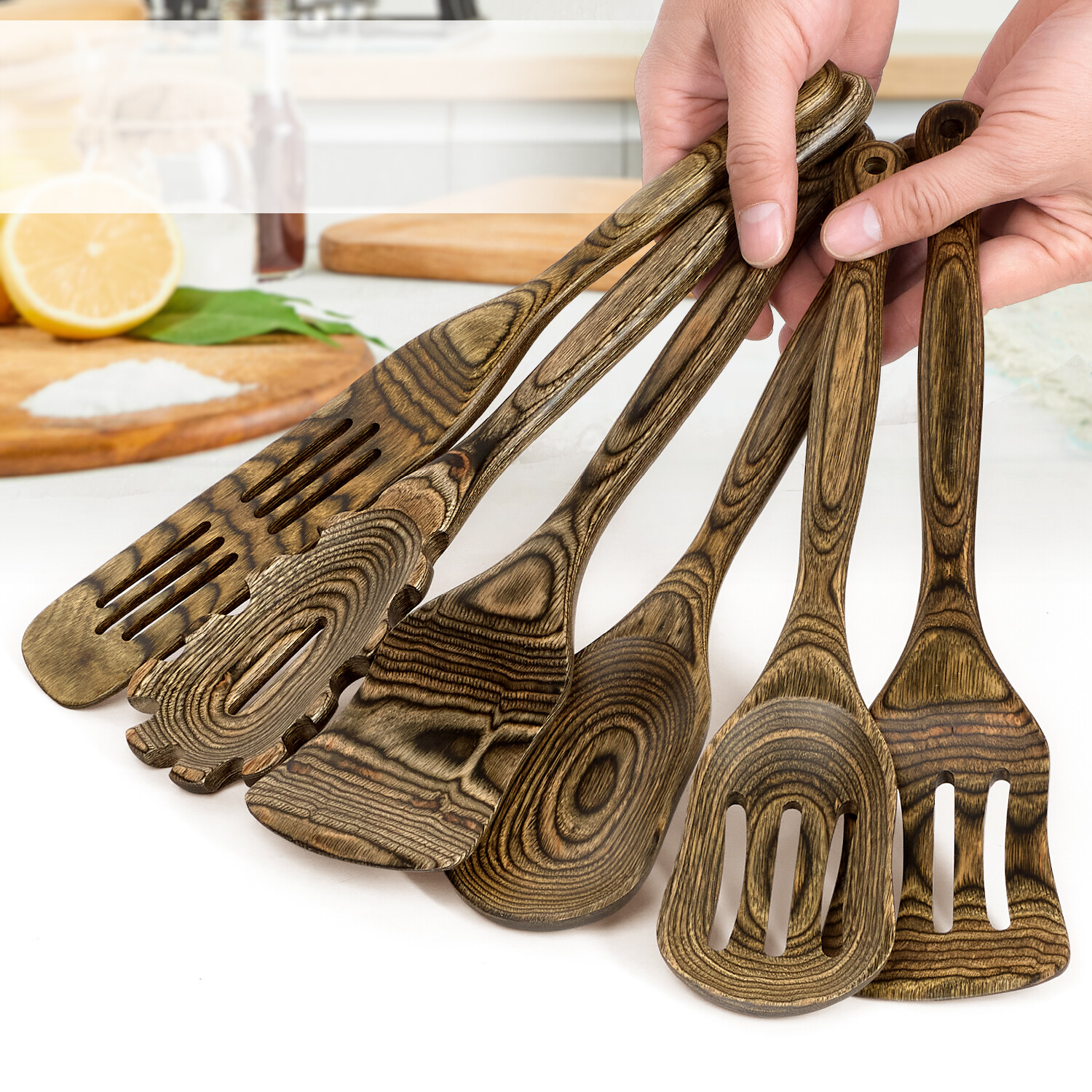 Premium Pakkawood Utensil set