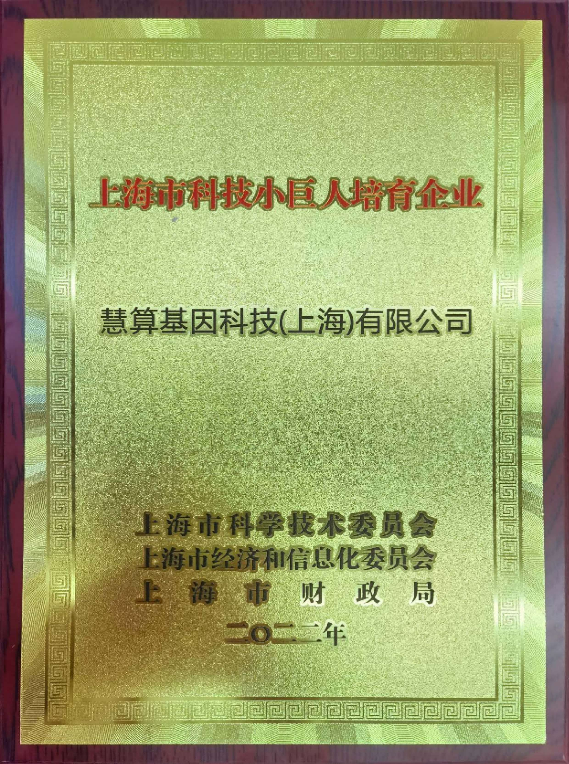 上海小巨人培育企业