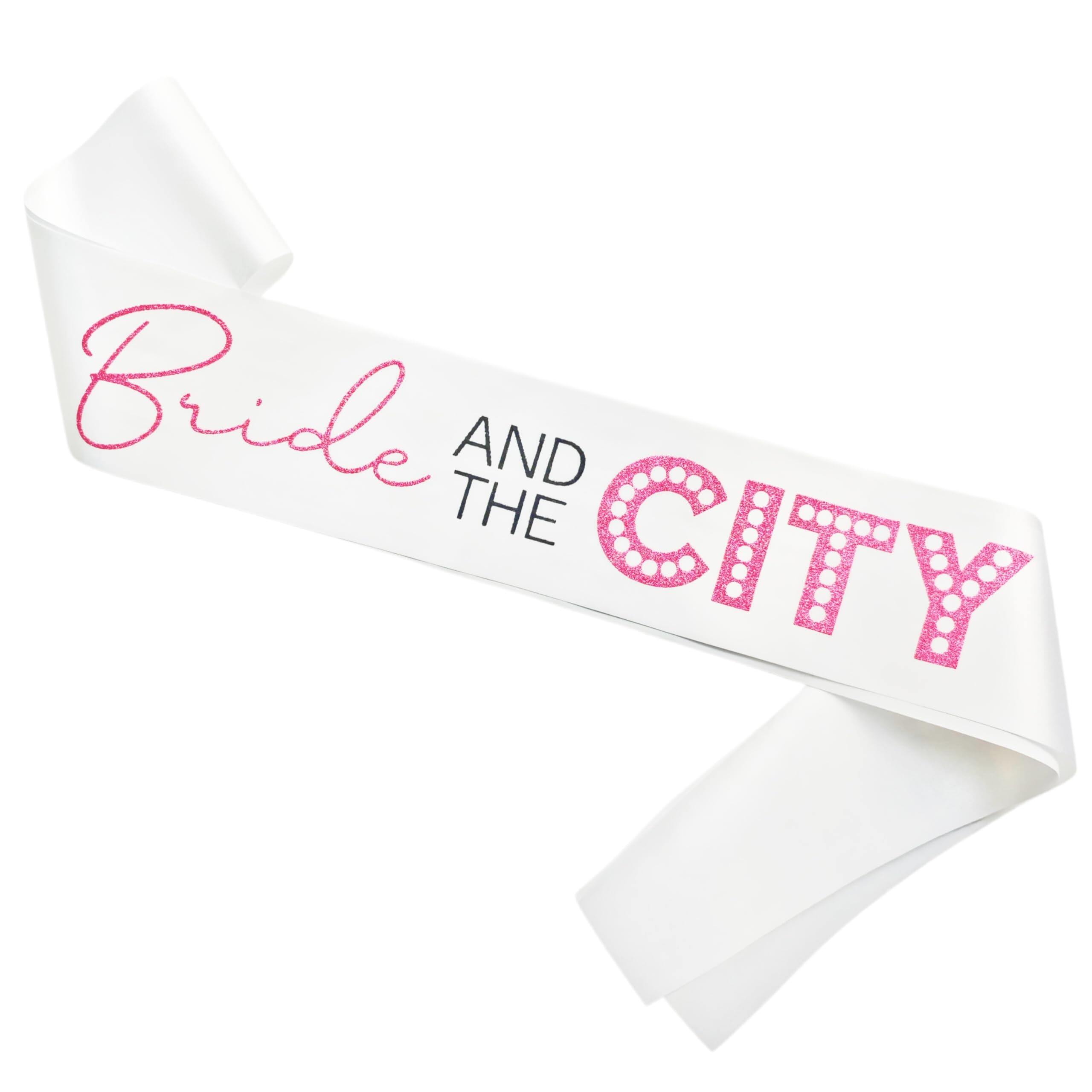 Decorit Bride AND THE CITY Bachelorette Sash, NYC SATC Bachelorette Decor