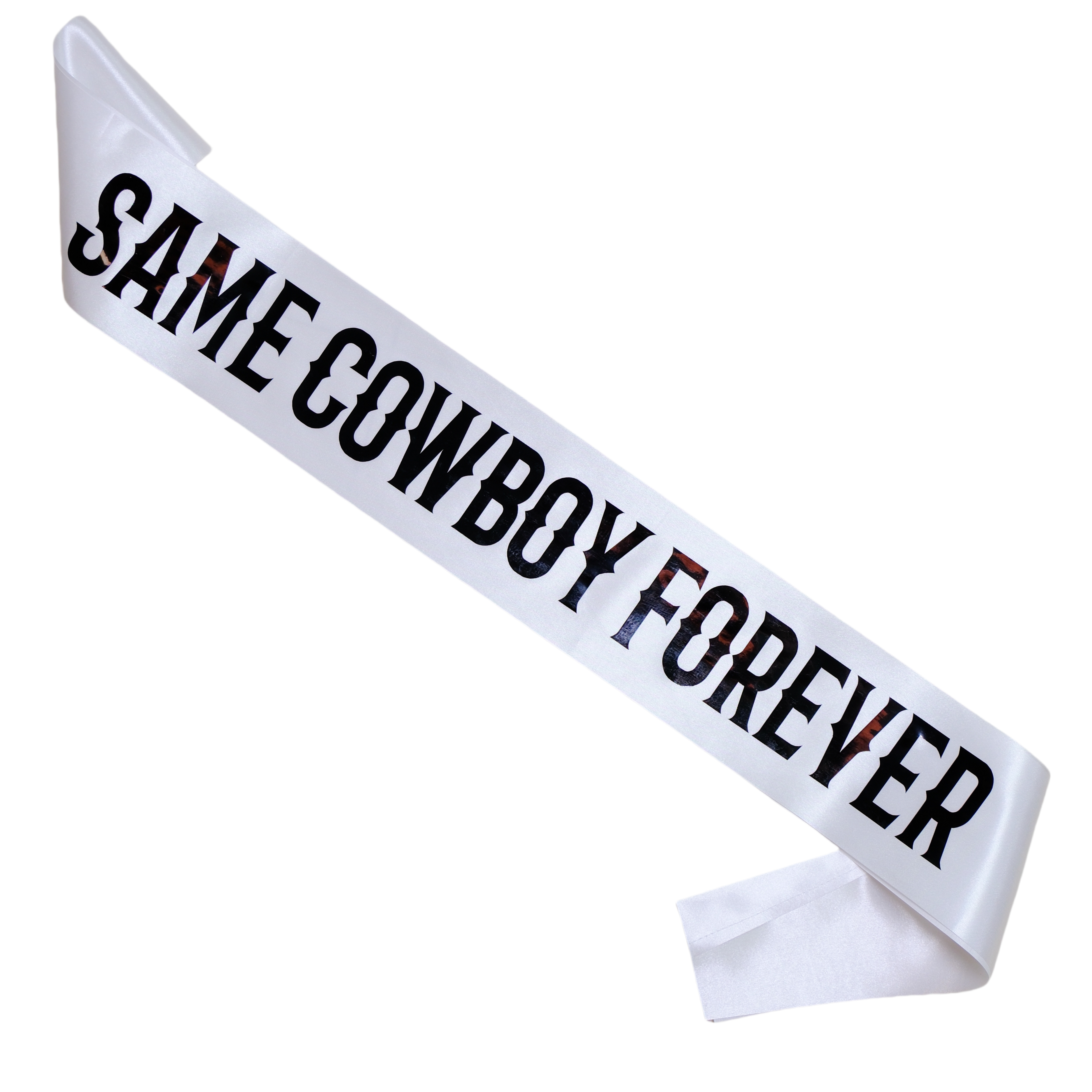 Decorit Same Cowboy Forever Sash, Western Bachelor, Bachelorette Party Sash