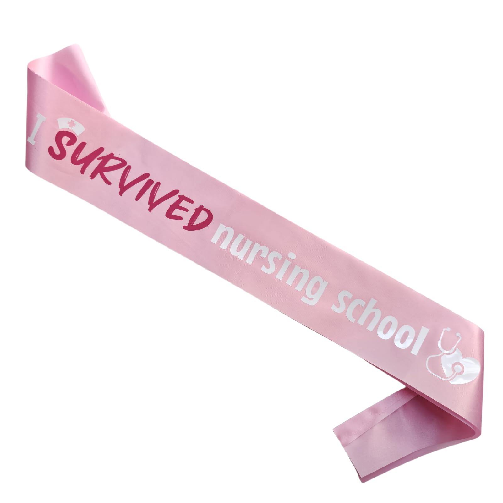 Decorit I Survived Nursing School Sash, RN Nurse Senior Class of 2026 Sash