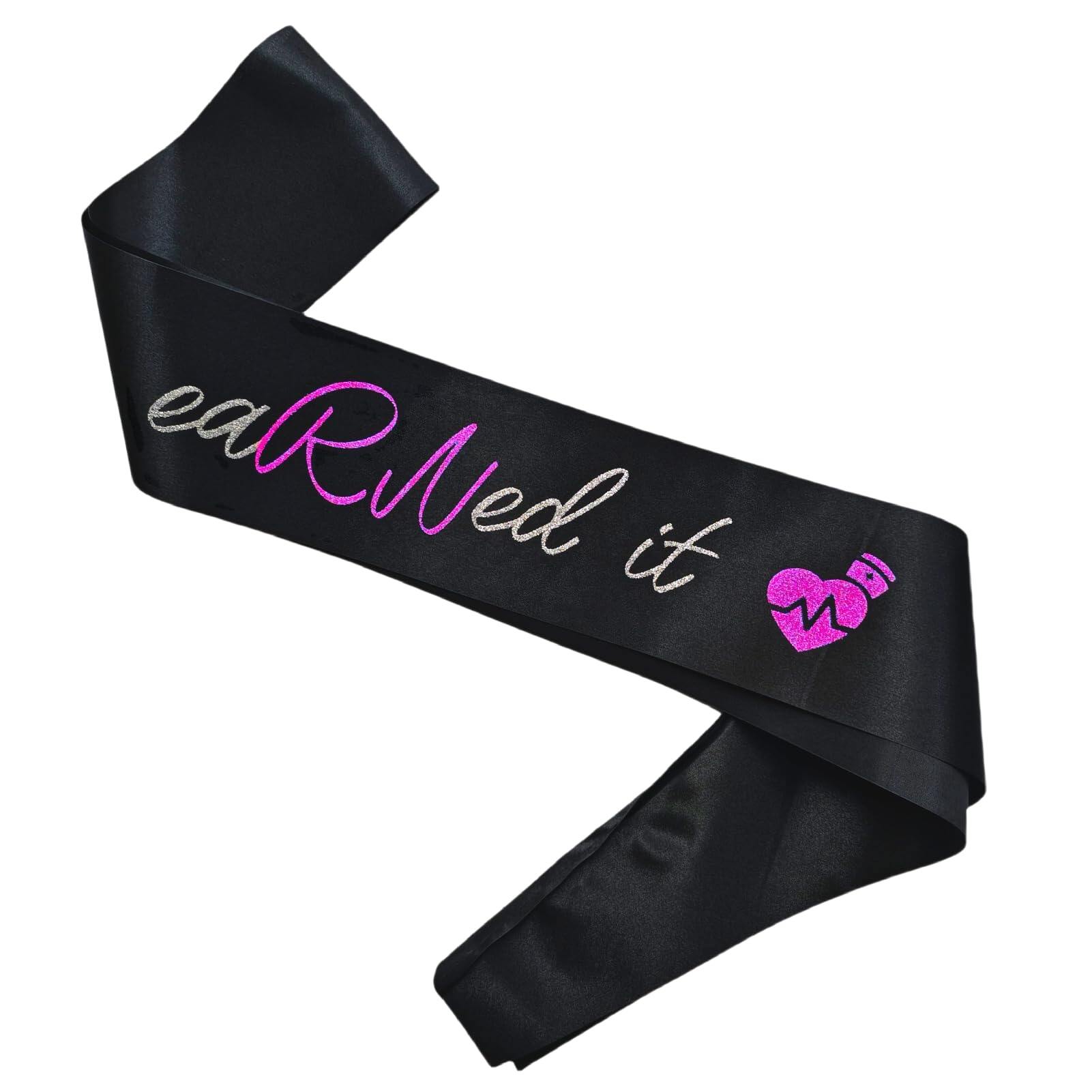 Decorit eaRNed it Sash Black, RN BSN Future Nurse Sash