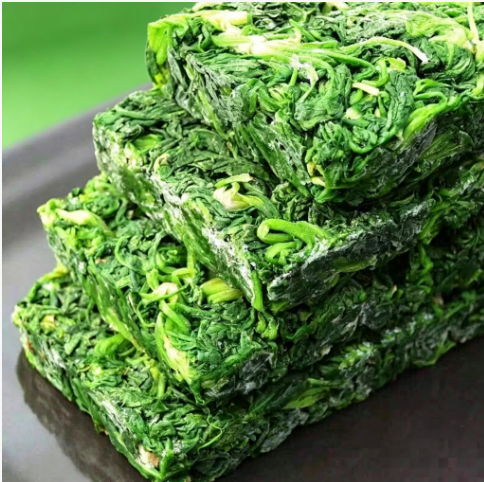 块冻荠菜