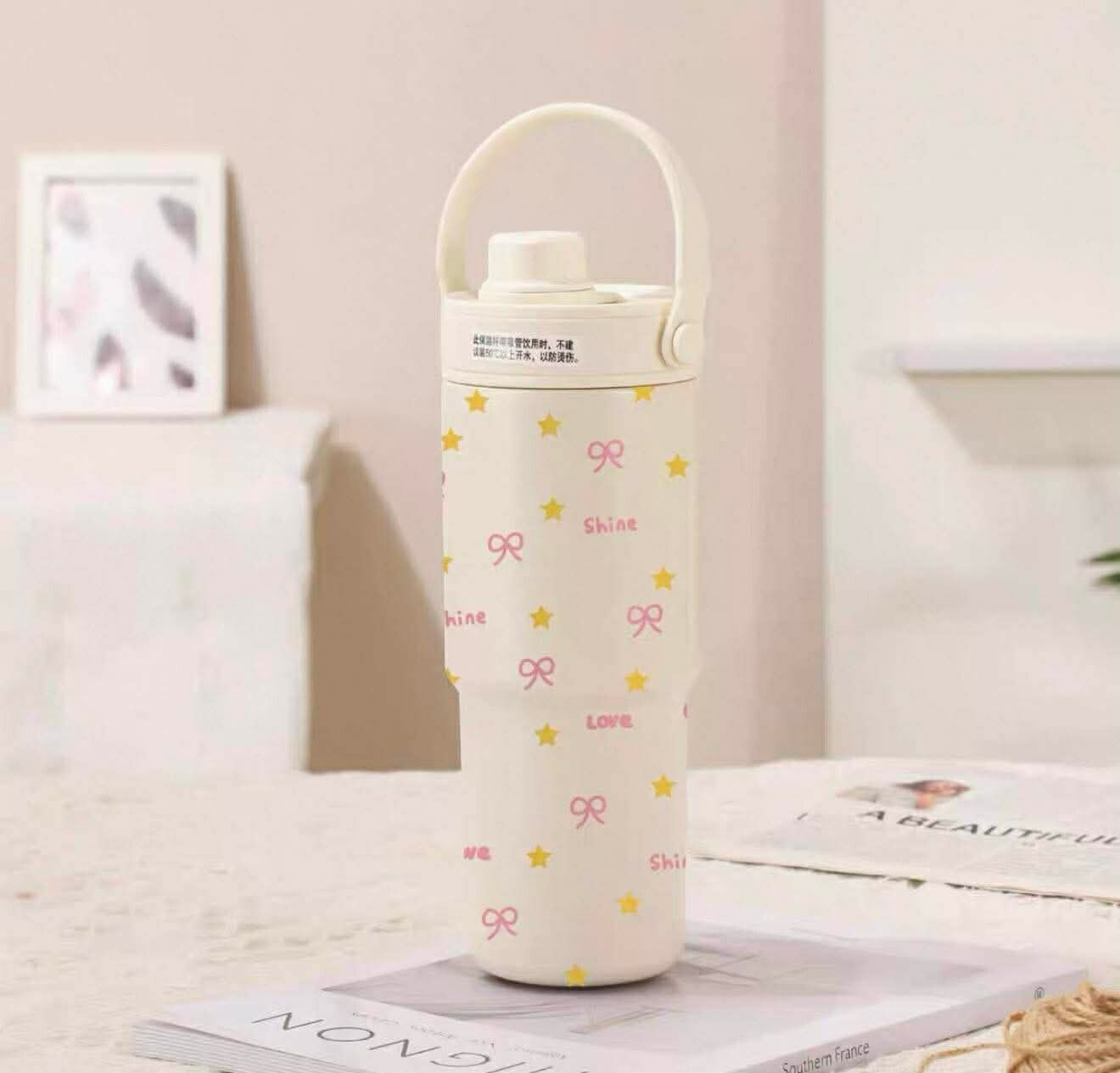 Insulated Tumbler with Bow Handle