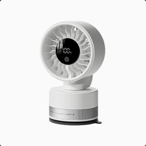 Silent suction-cup fan; suitable for multiple scenarios.