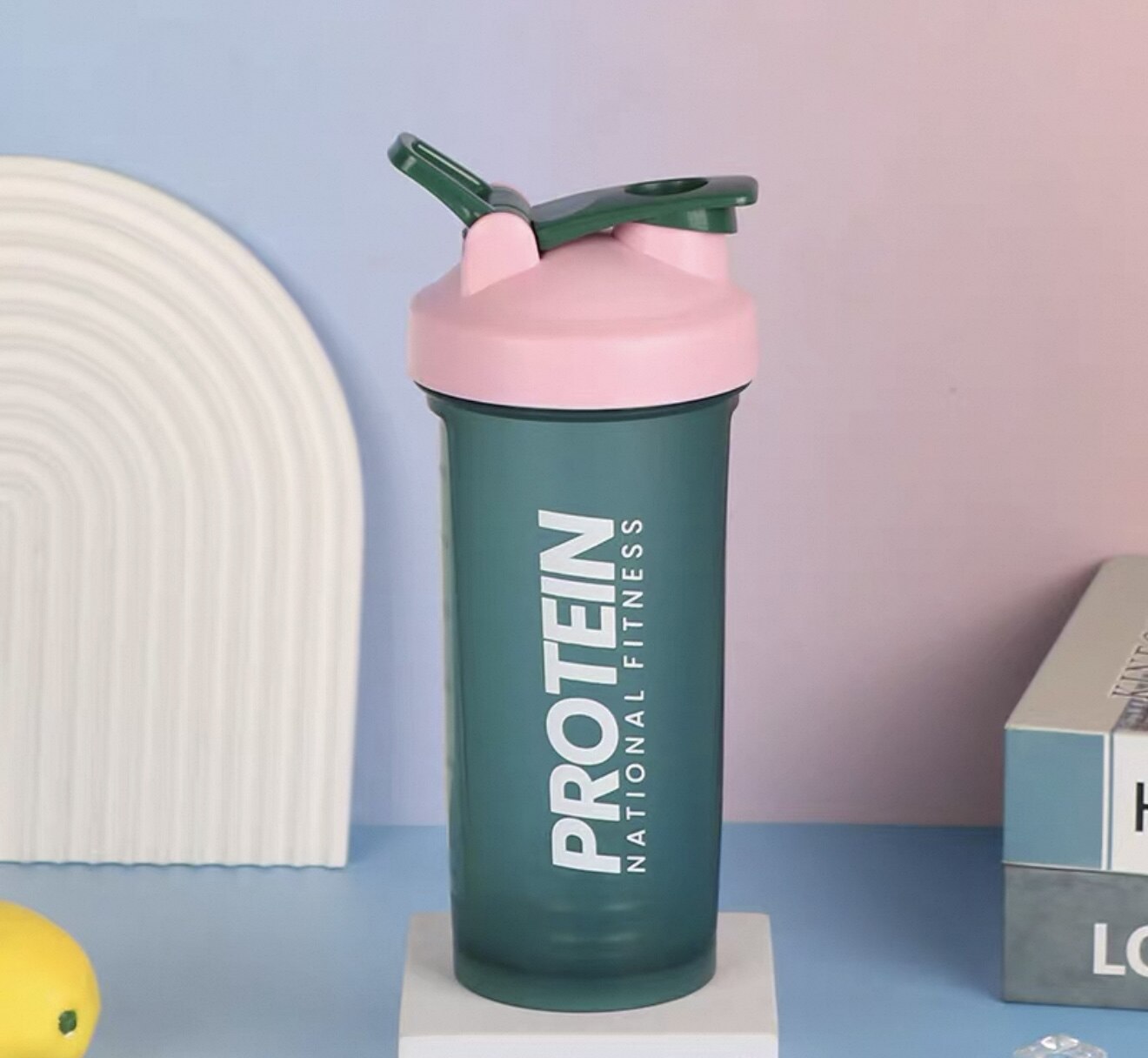 600ml Shaker cup Sports Water Bottle