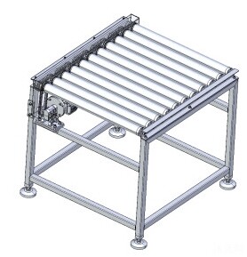 辊筒输送线 动力无动力滚筒输送机 车间组装输送滚筒线