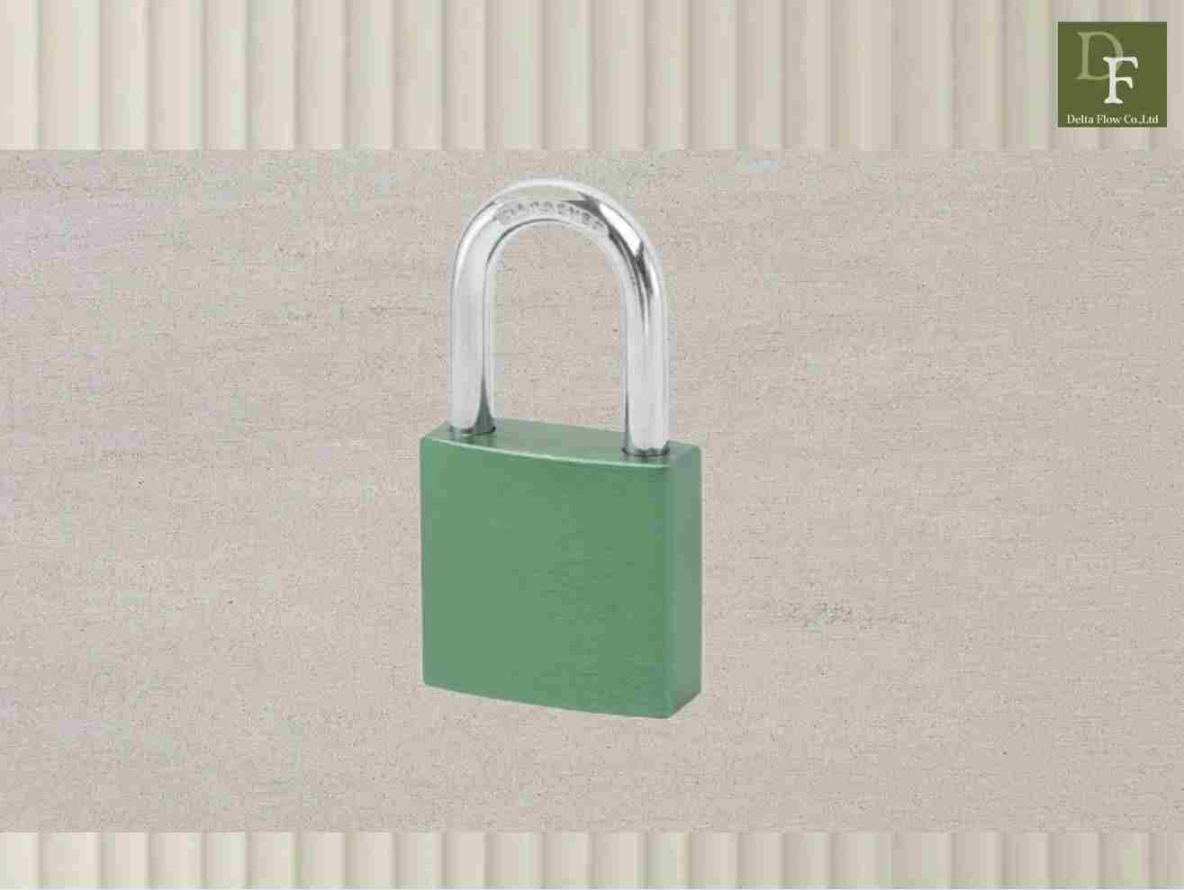 Heavy-duty anodized aluminum padlock product photo