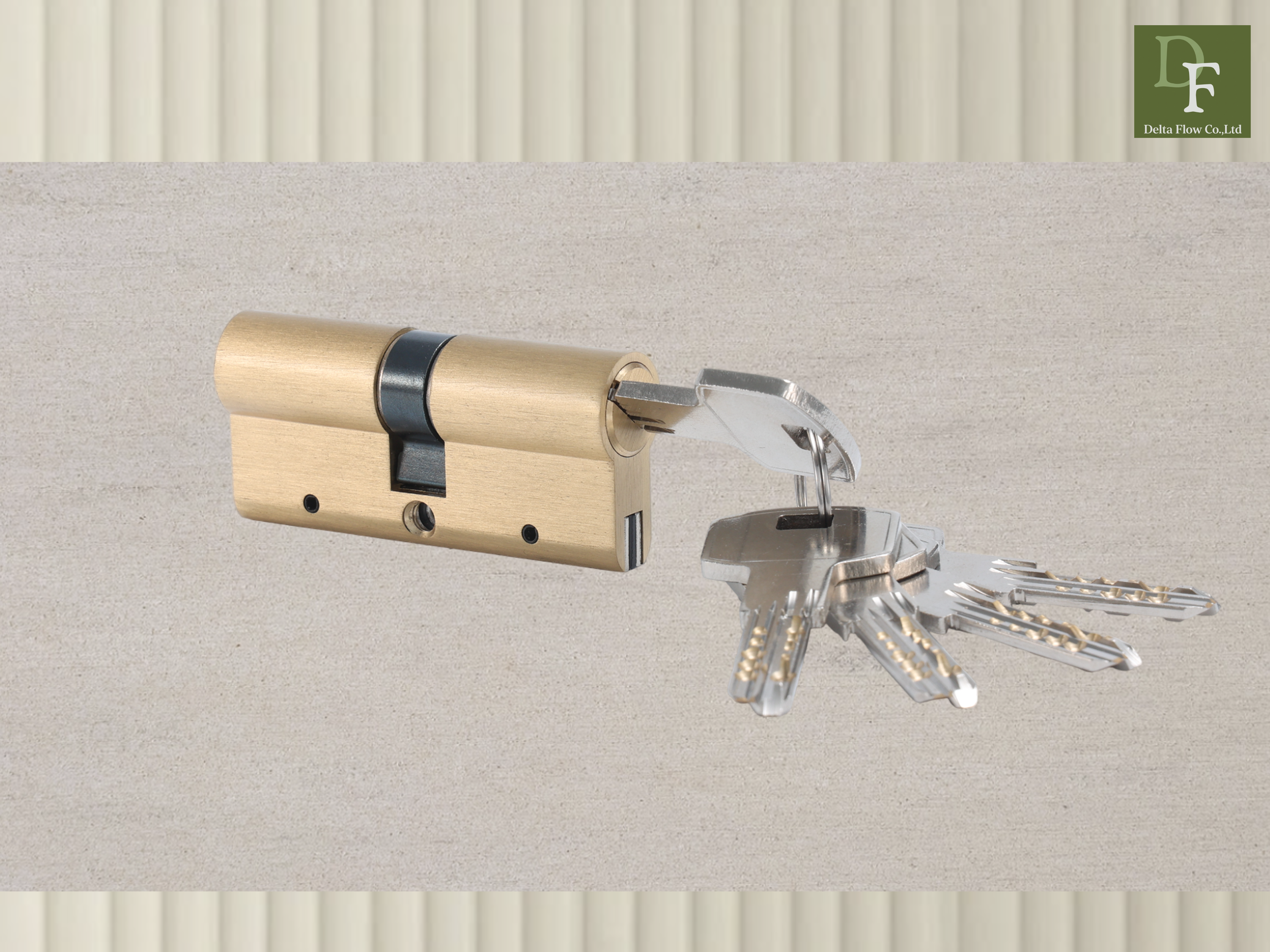 DF-LB206 brass cylinder lock with keys product photo
