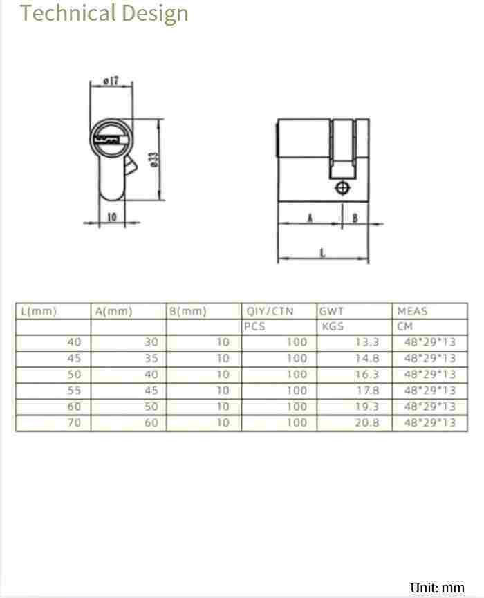 DF-LB207 technical design dimension diagram with specifications table