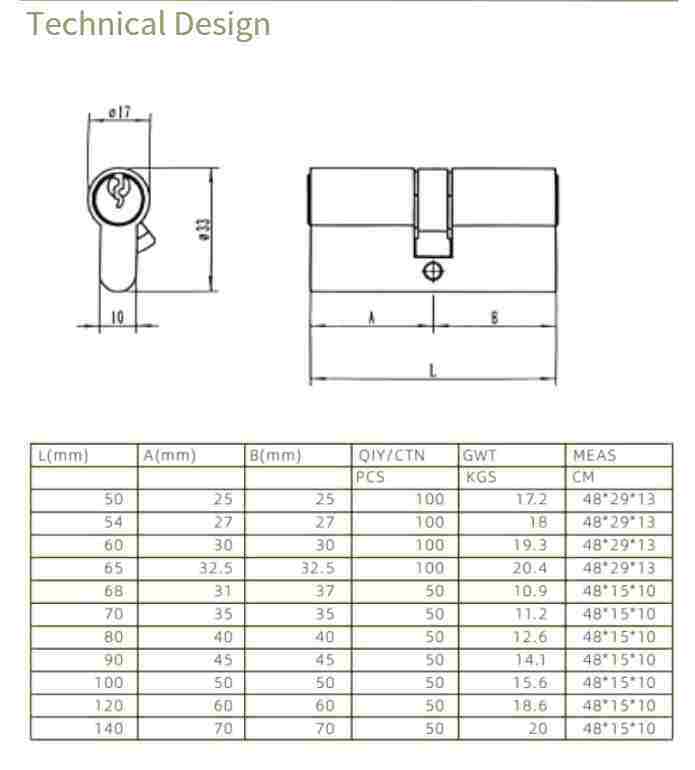 DF-LB209 technical design dimension diagram with specifications table