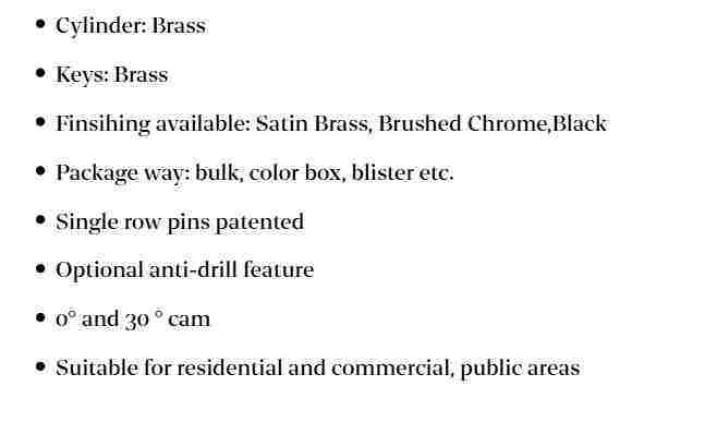 DF-LB205 product specifications and features list including brass material and finishing options