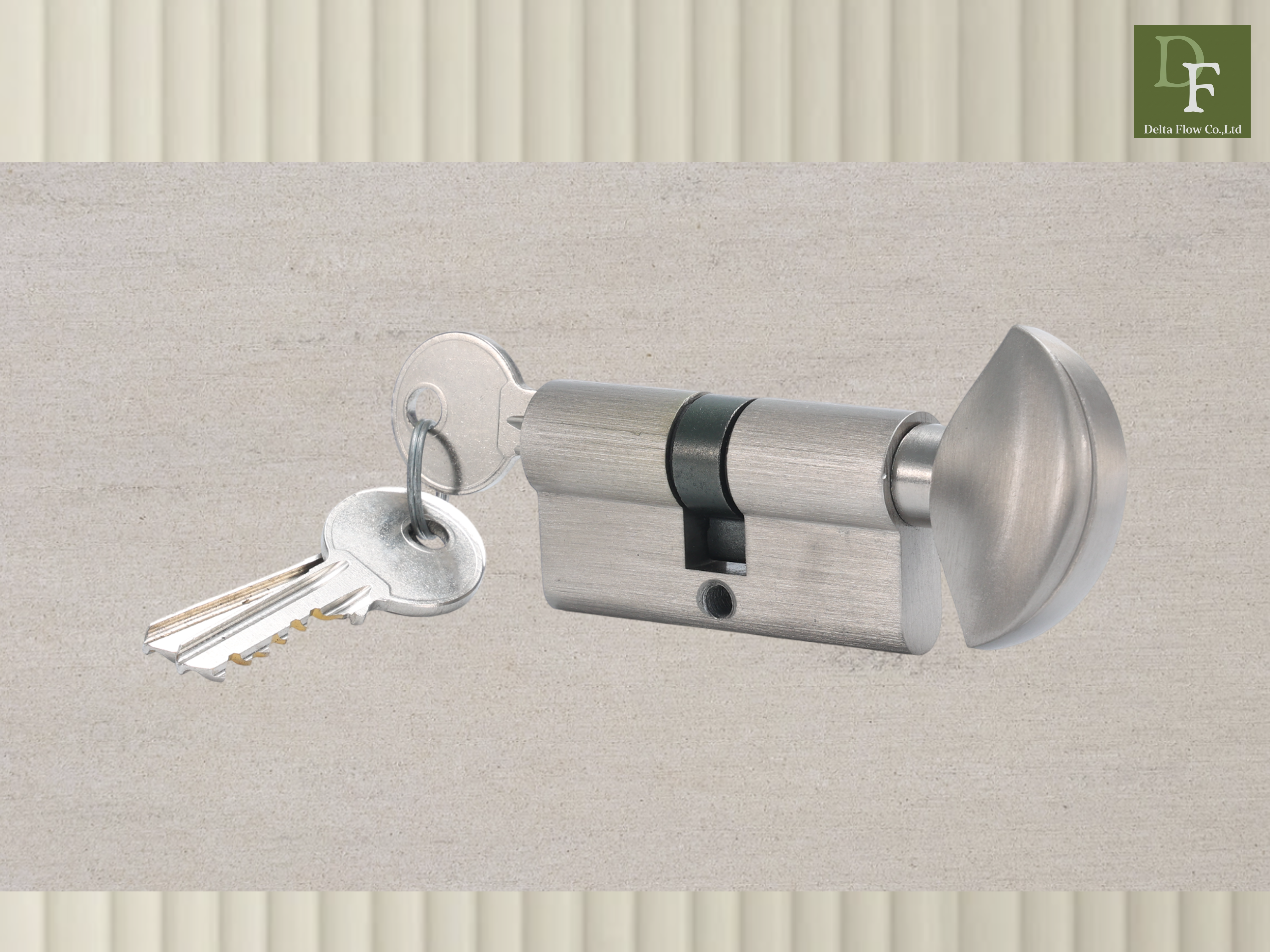 DF-LB203 brass cylinder lock with thumbturn and keys product photo