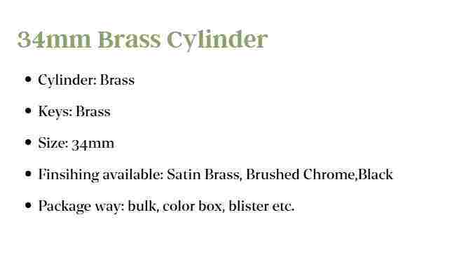 DF-136 34mm brass cylinder specifications