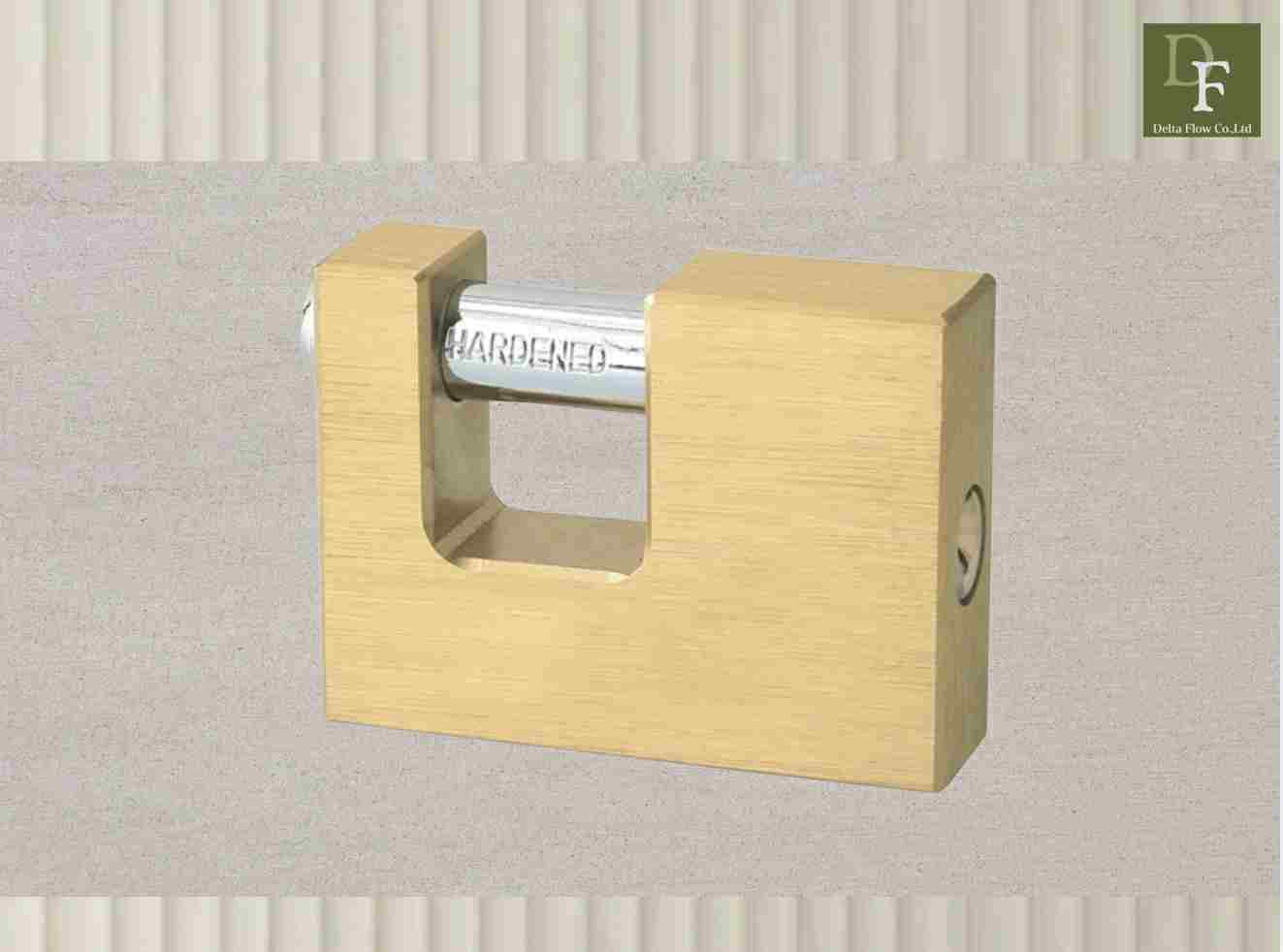 Rectangular Brass Padlock