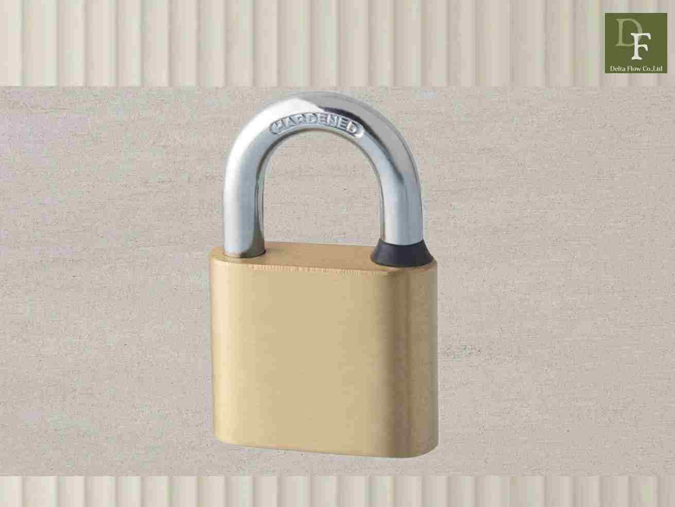 Waist-shape Brass Padlock
