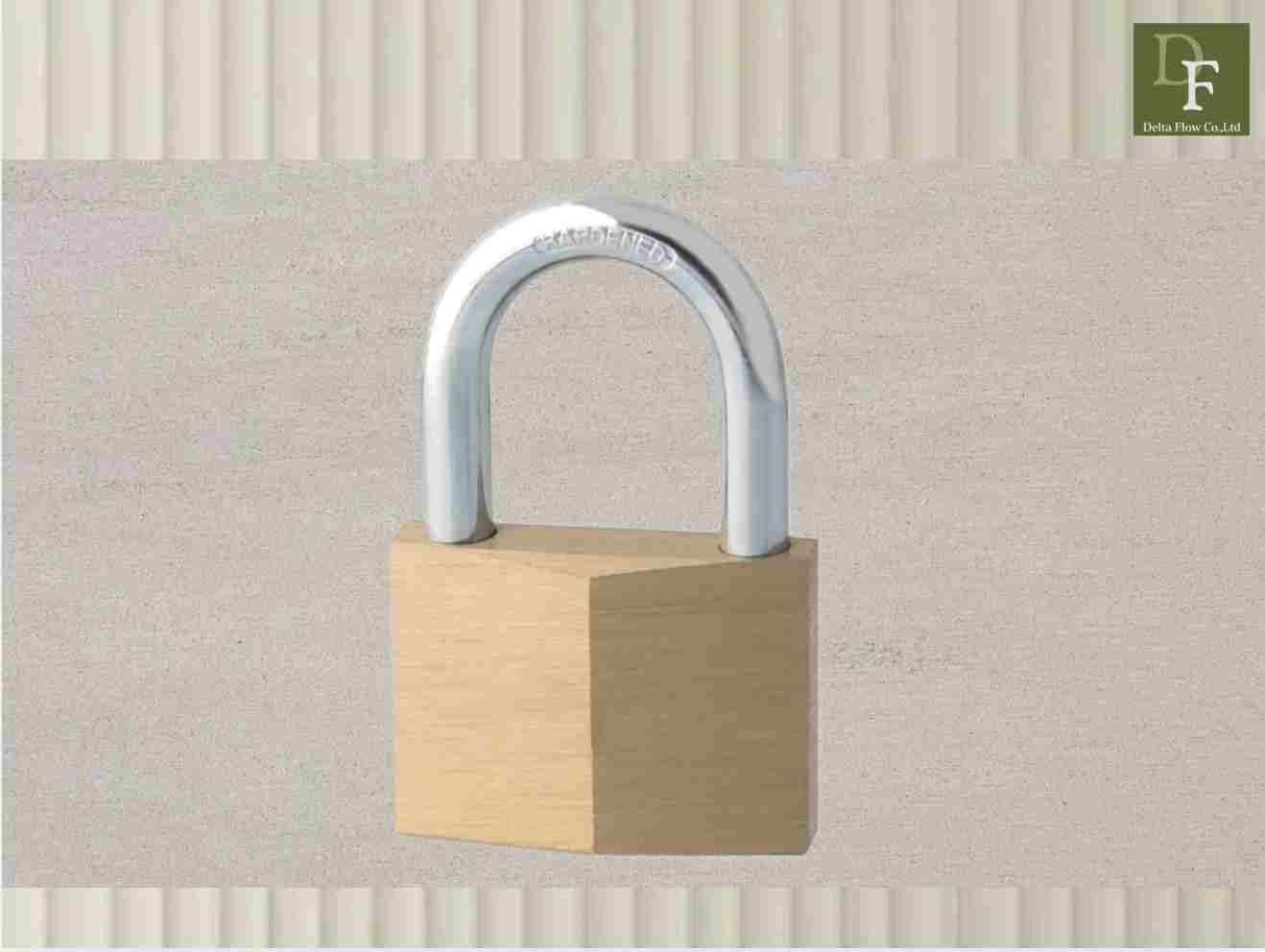 Rhombic Brass Padlock