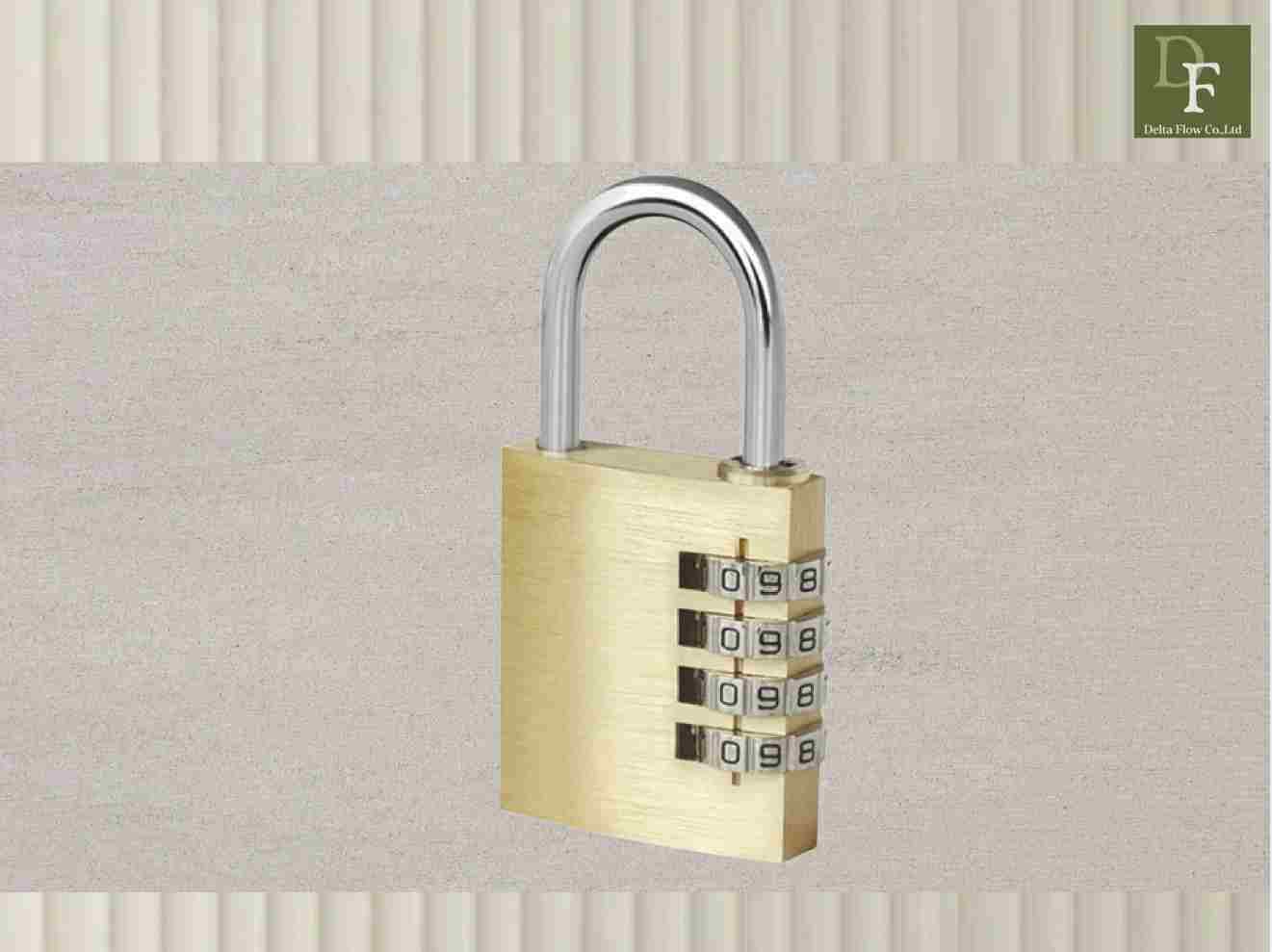 Combination Brass Padlock (Arc-shape)