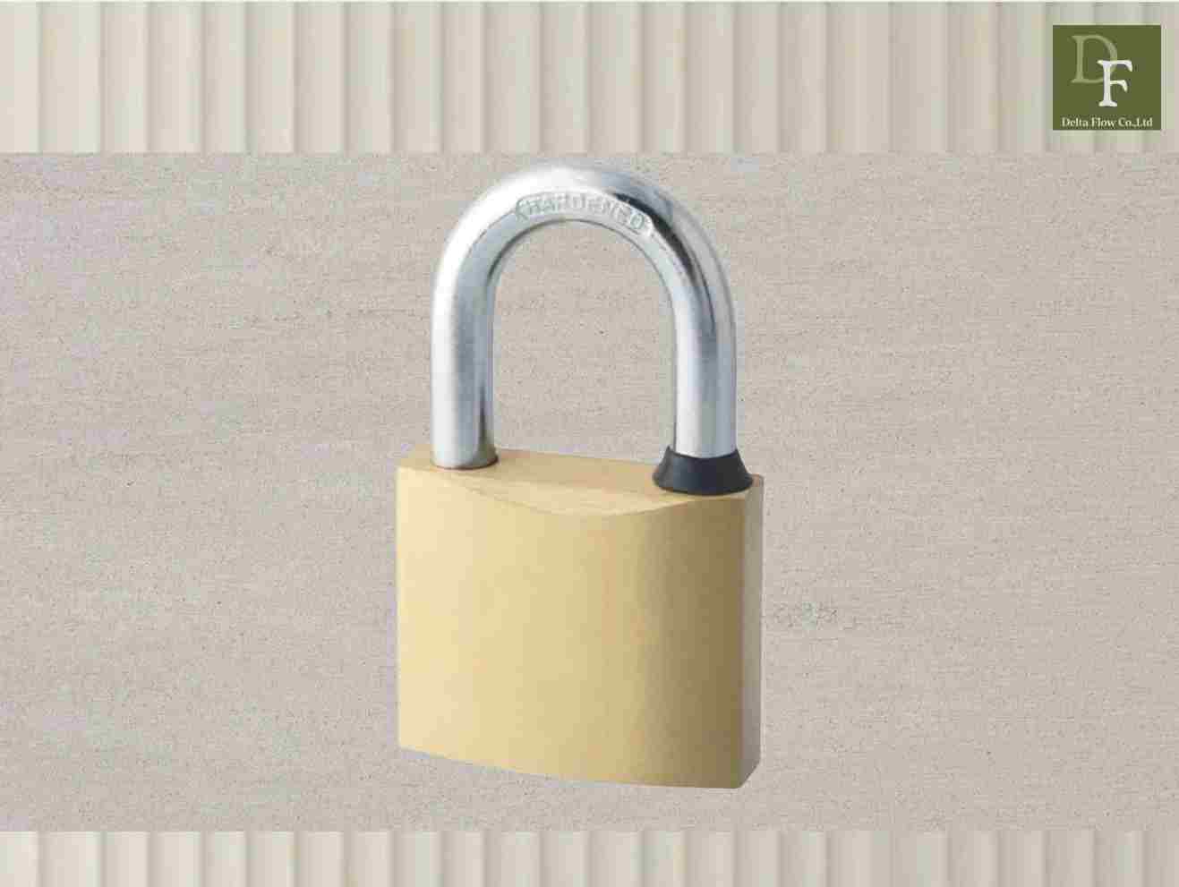 Reversible-key Brass Padlock