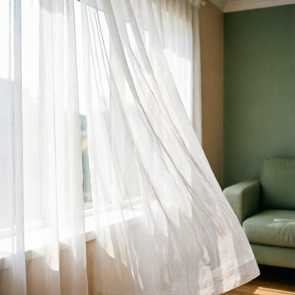 Sheer Curtains - curtains window treatment by Yige AllBlinds