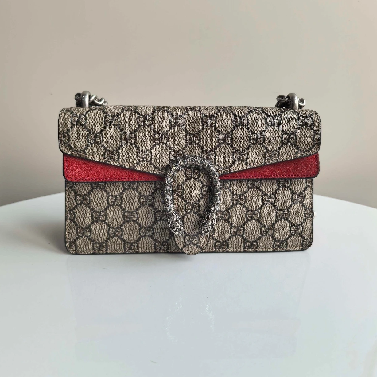 Gucci Dionysus Small GG Supreme Canvas Shoulder Bag