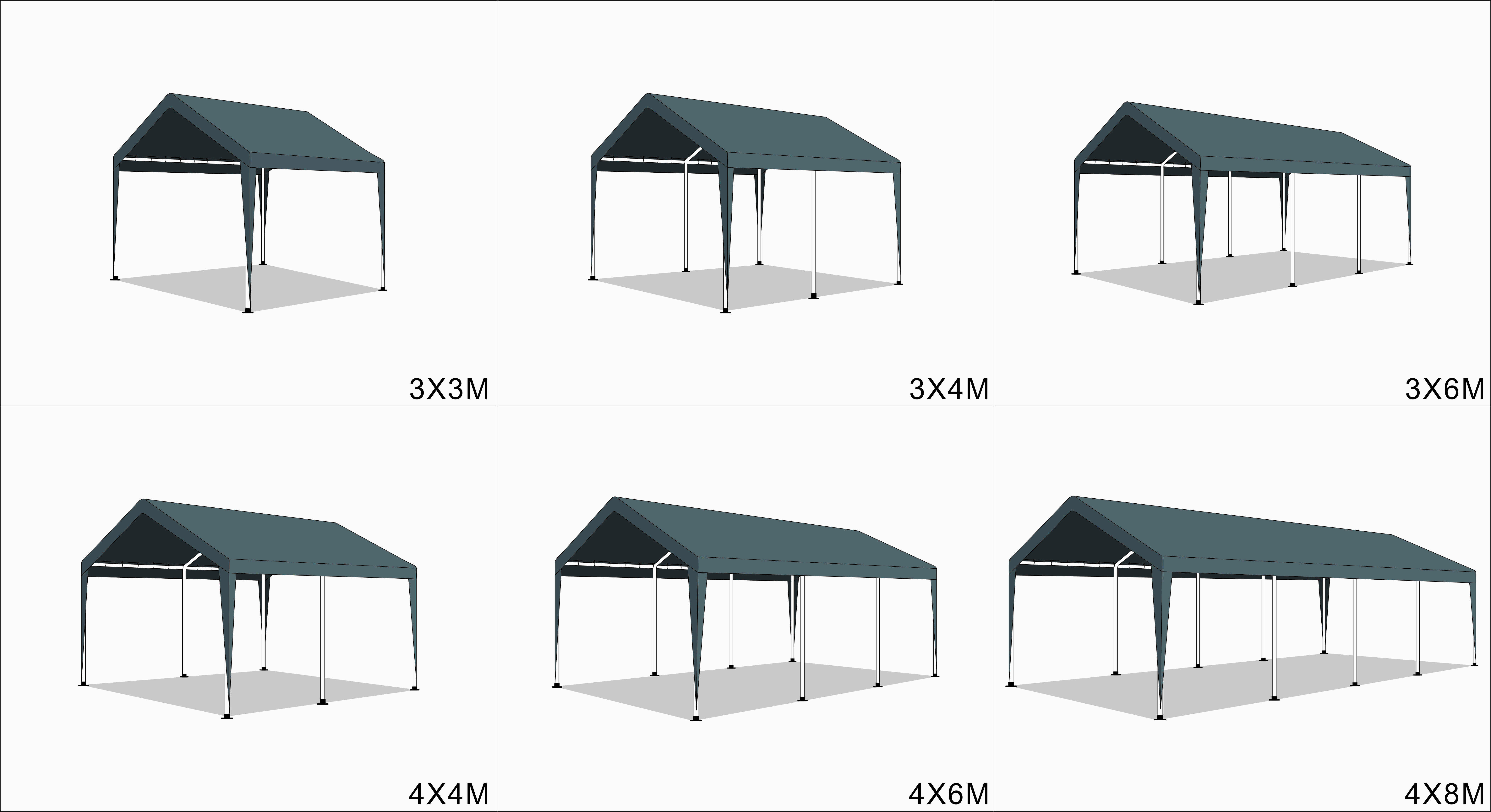 CarportPro Enclosed 3x6