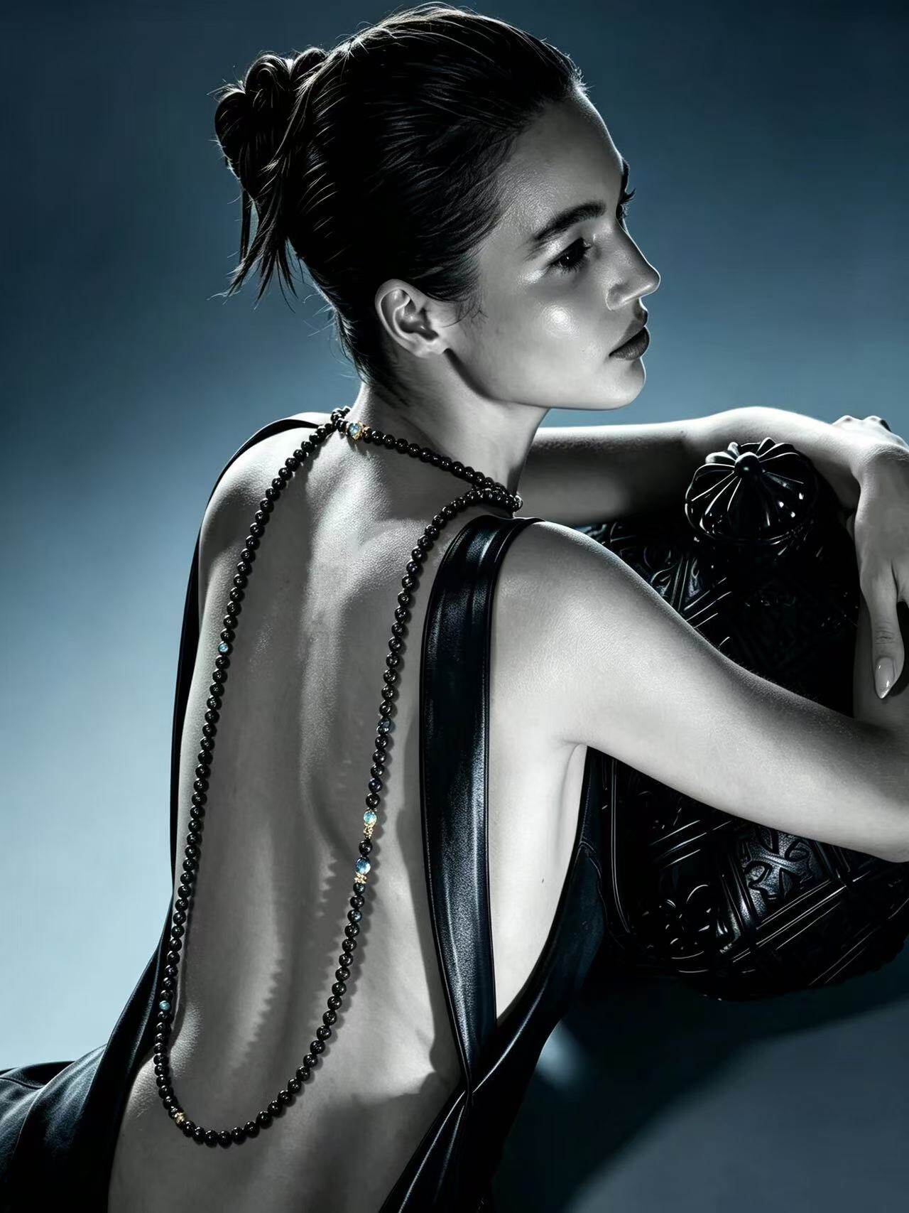    Torsade · Flowing Light --Tahitian Seawater Pearl Torsade Necklace
