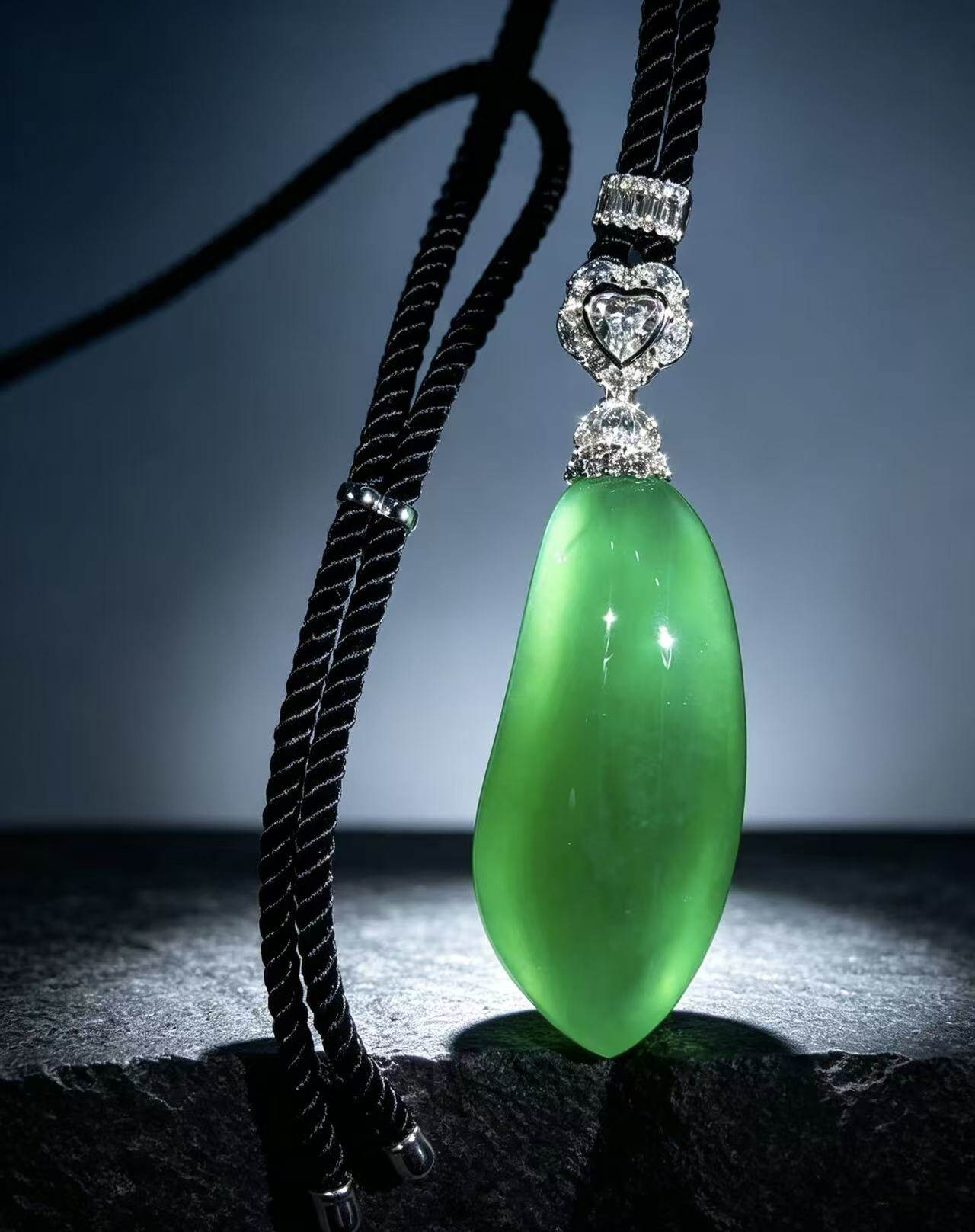 Imperial Green · Frozen Light · Collectible Imperial Green Burmese Jadeite Pendant