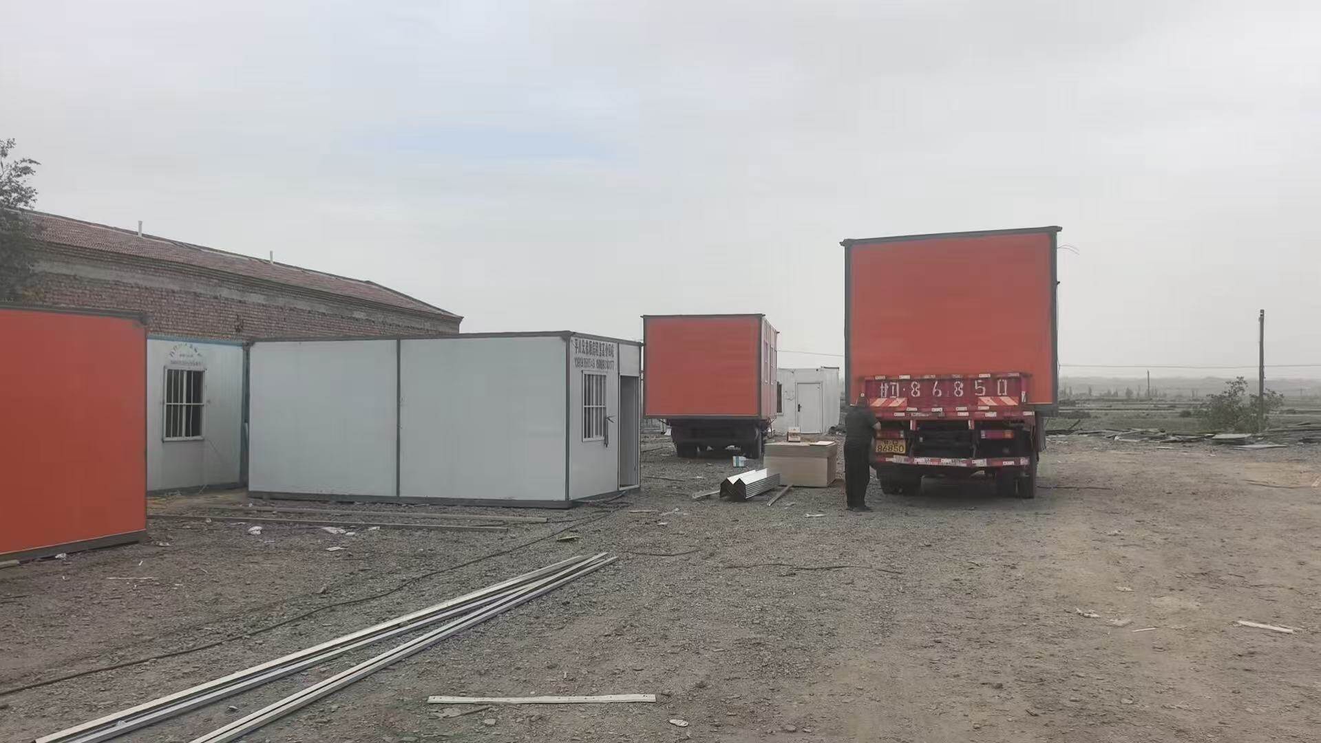 活动板房装车现场