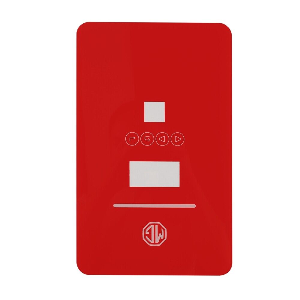 Automotive-grade Red Gloss Touch Cover Glass TG-9009