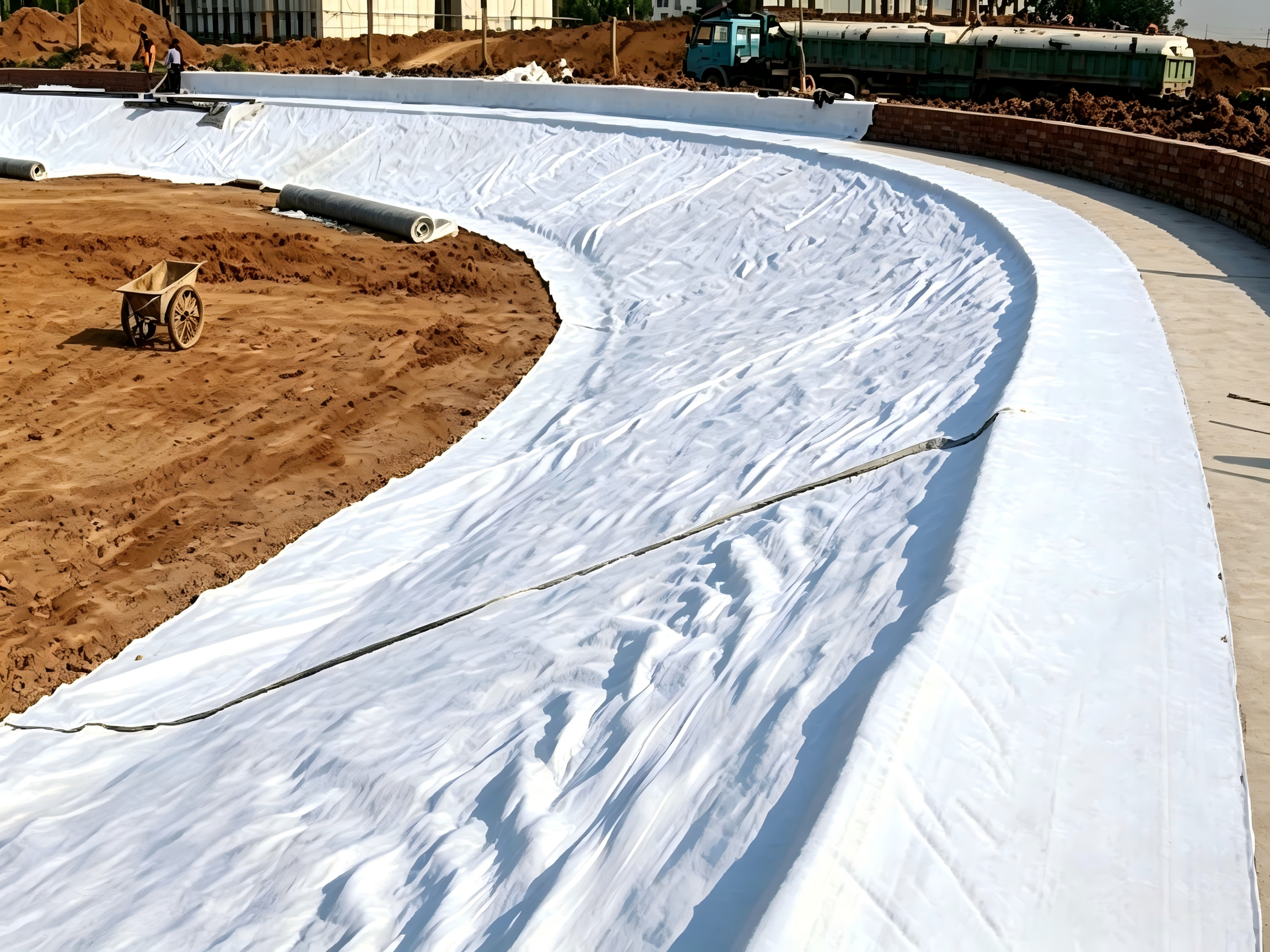 PicoTex™ Nonwoven Geotextile Needle-Punched Structure Close-up
