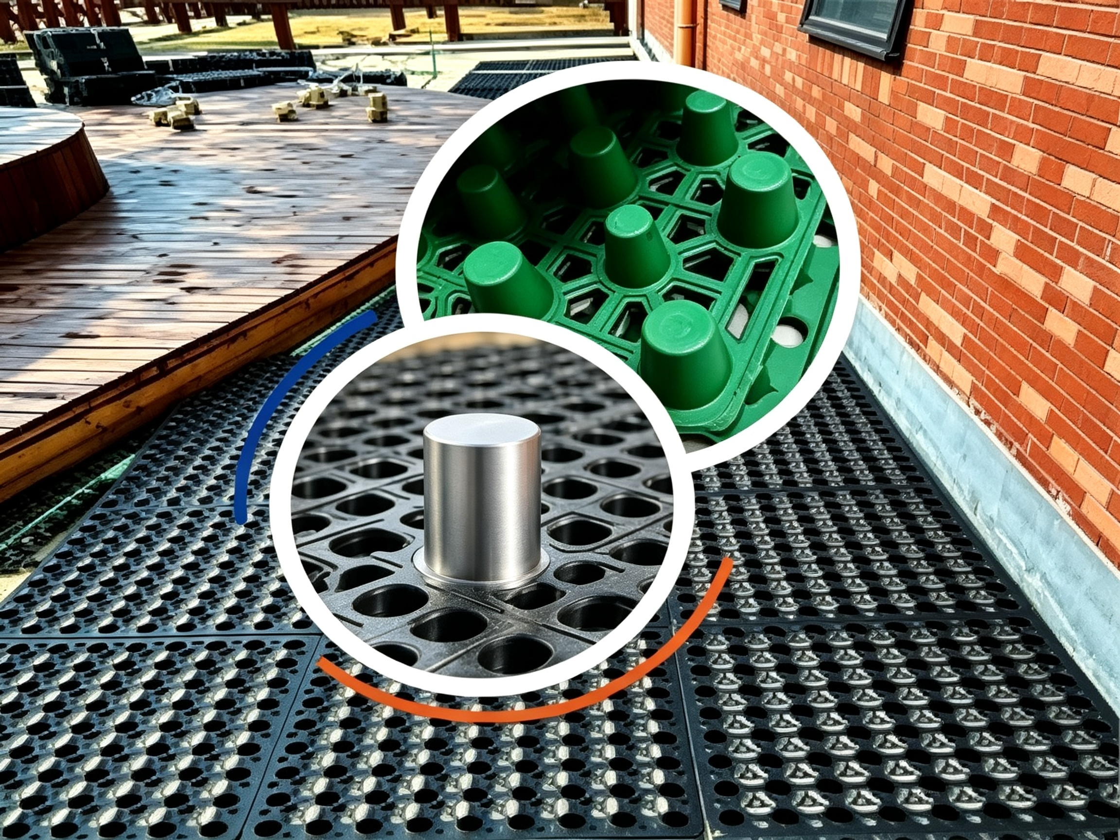 PicoDrain Cell™ Single Module Close-up Showing 3D Support Structure and High Void Space