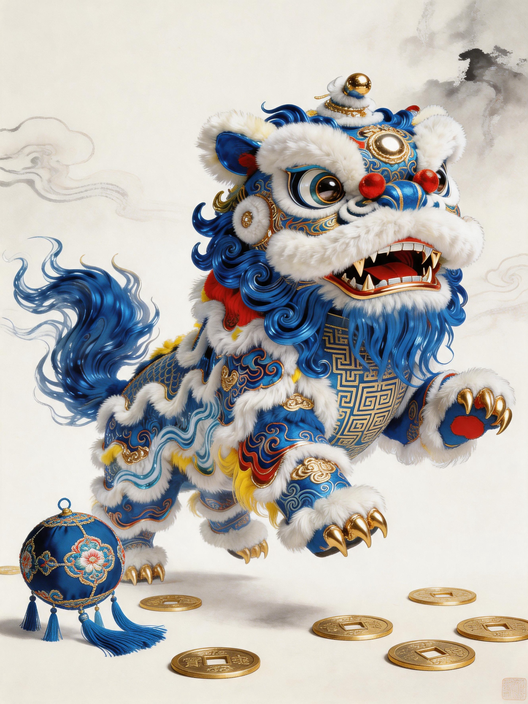 焰尾狮吟