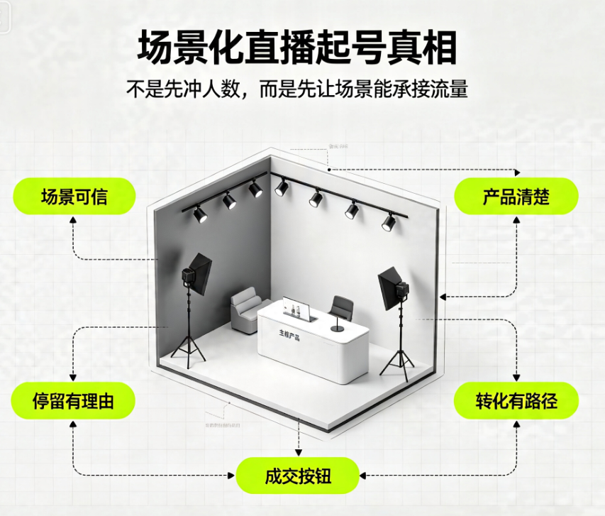 场景化直播起号真相:把直播间搬进雪山和鸡窝后,转化率翻了3倍