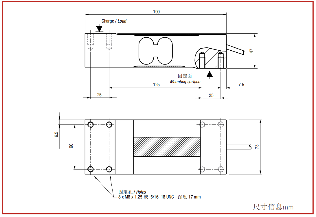 AP 系列称重传感器规格参数表