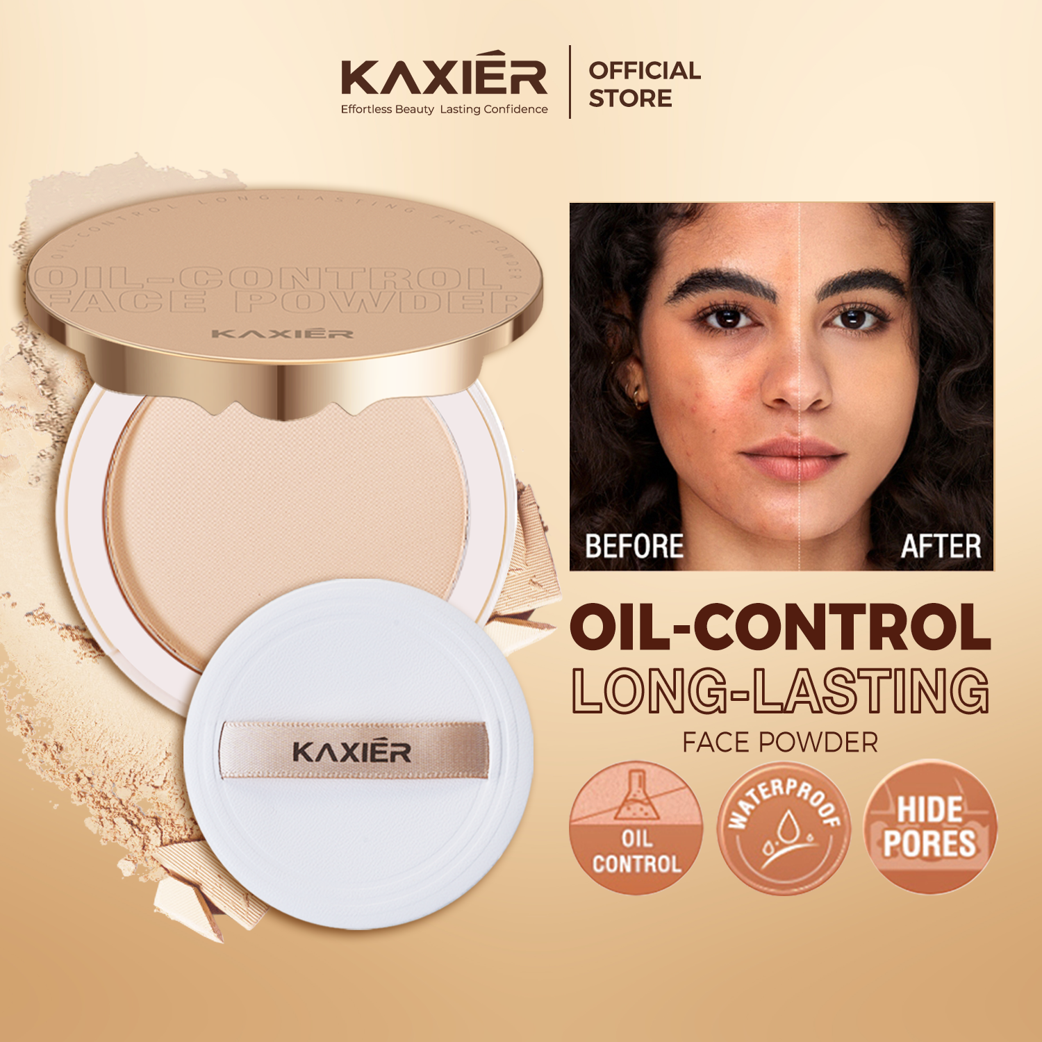 KAXIER  OIL-CONTROL LONG-LASTING FACE POWDER