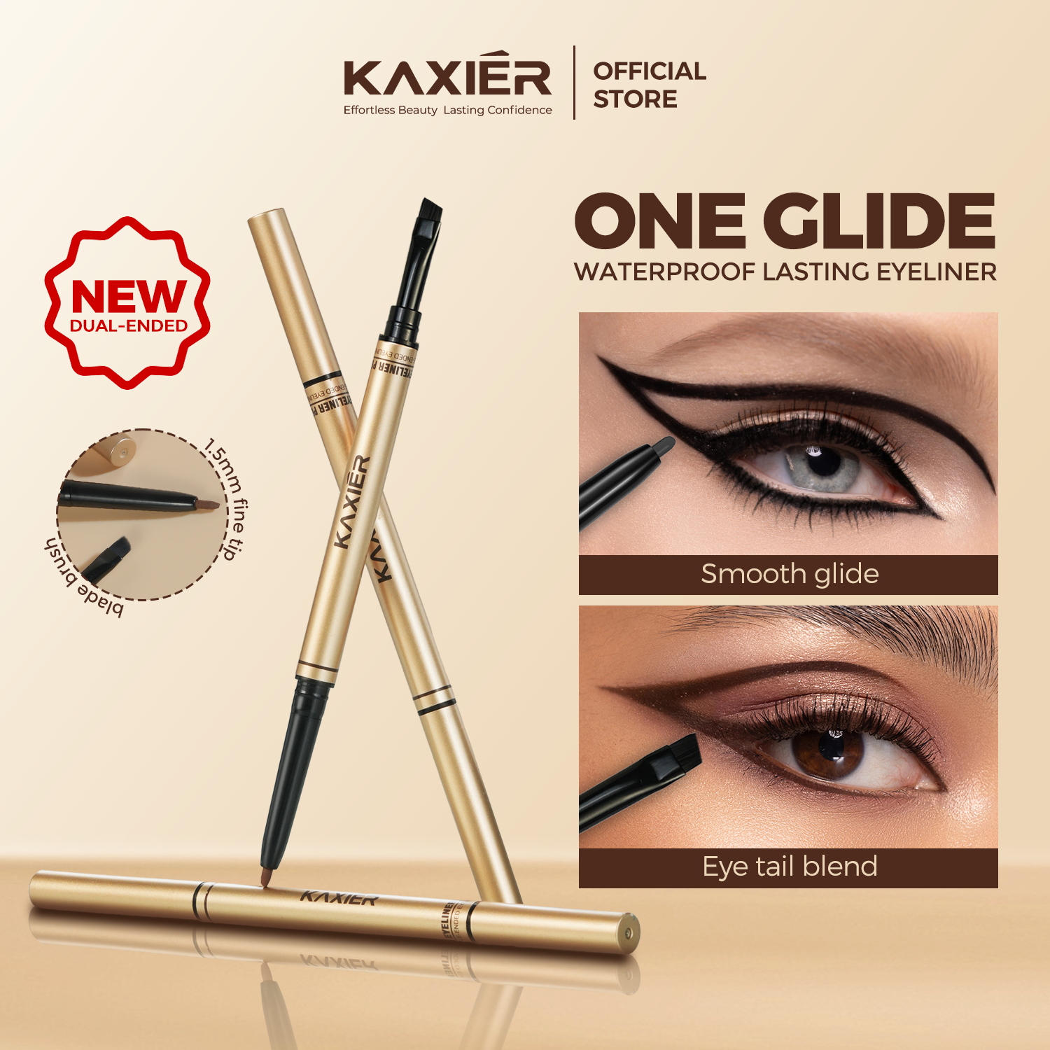 KAXIER Dual-Ended Eyeliner