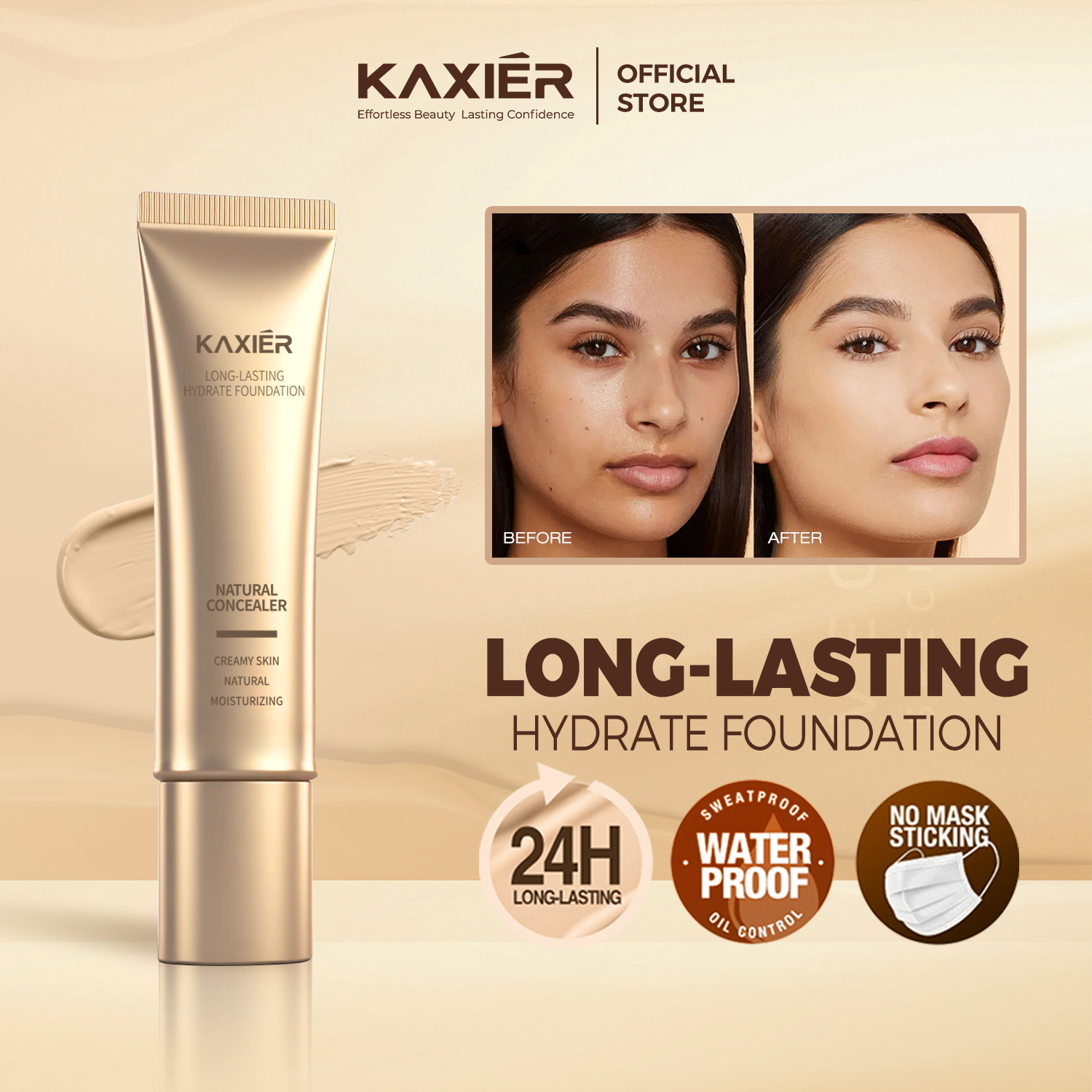 KAXIER  LONG-LASTING HYDRATE FOUNDATION
