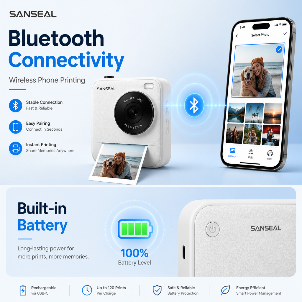 Bluetooth, Wi-Fi, Built-in Battery