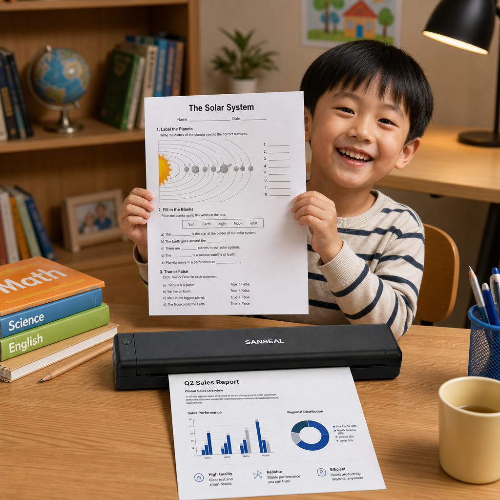 Portable A4 Inkjet Printer