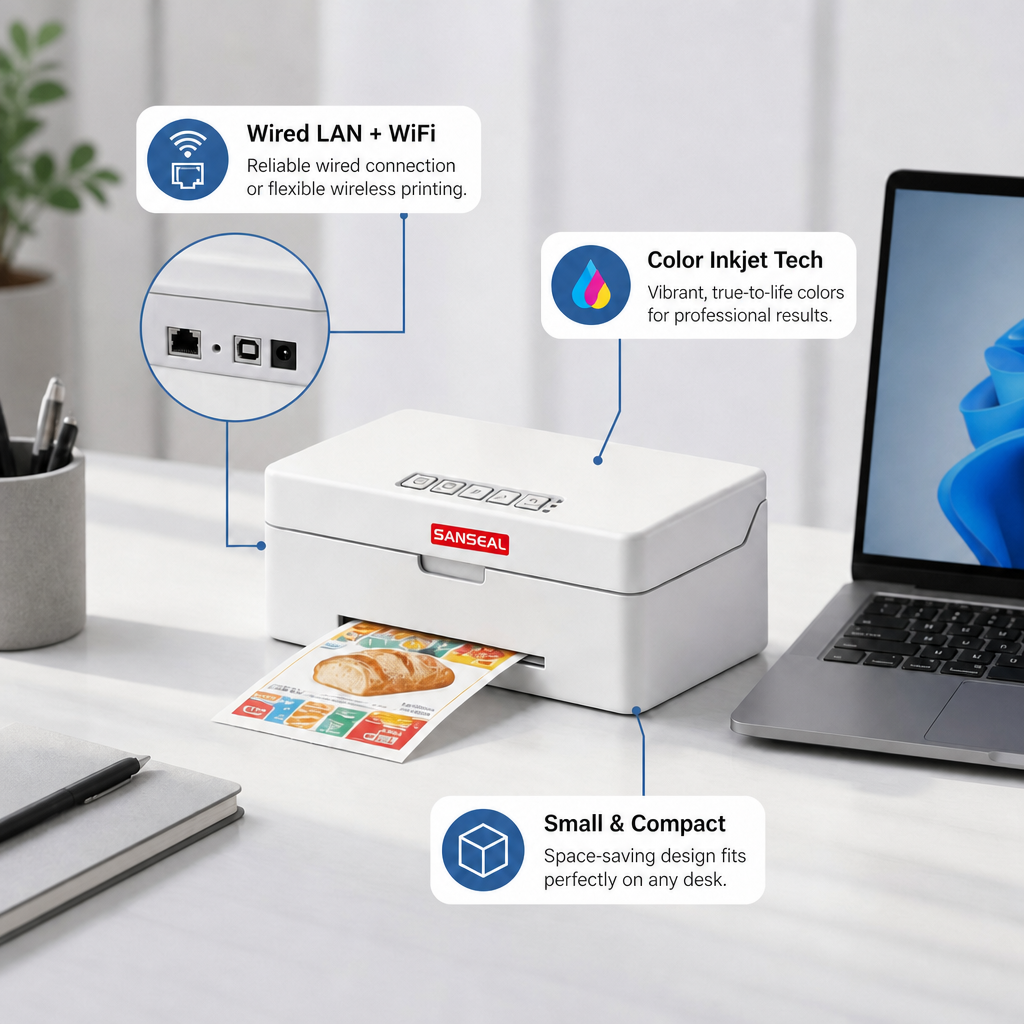 Color Inkjet Label Printer