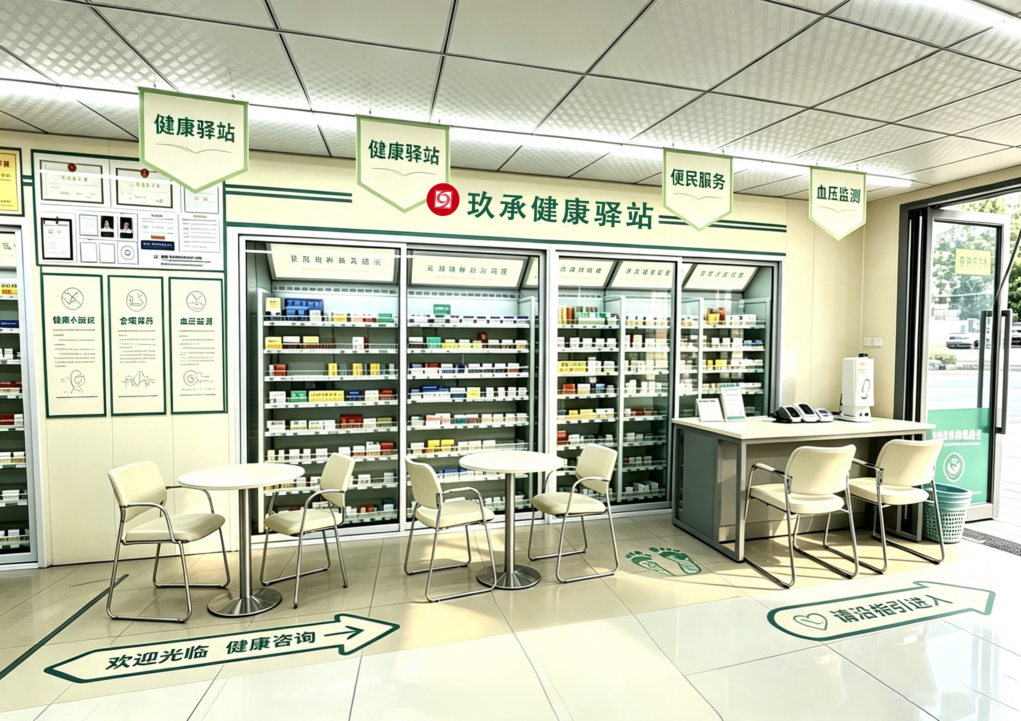 药房驿站场景