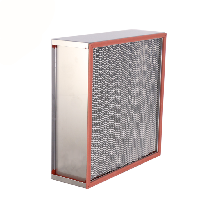 High-efficiency filter with temperature resistance up to 250°C