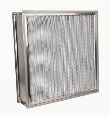 High-efficiency filter with temperature resistance up to 350°C