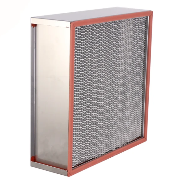 High-efficiency filter with temperature resistance up to 250°C