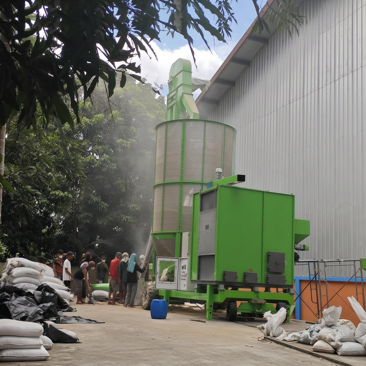 Government Procurement Project for a 5-Ton Mobile Grain Dryer in Indonesia