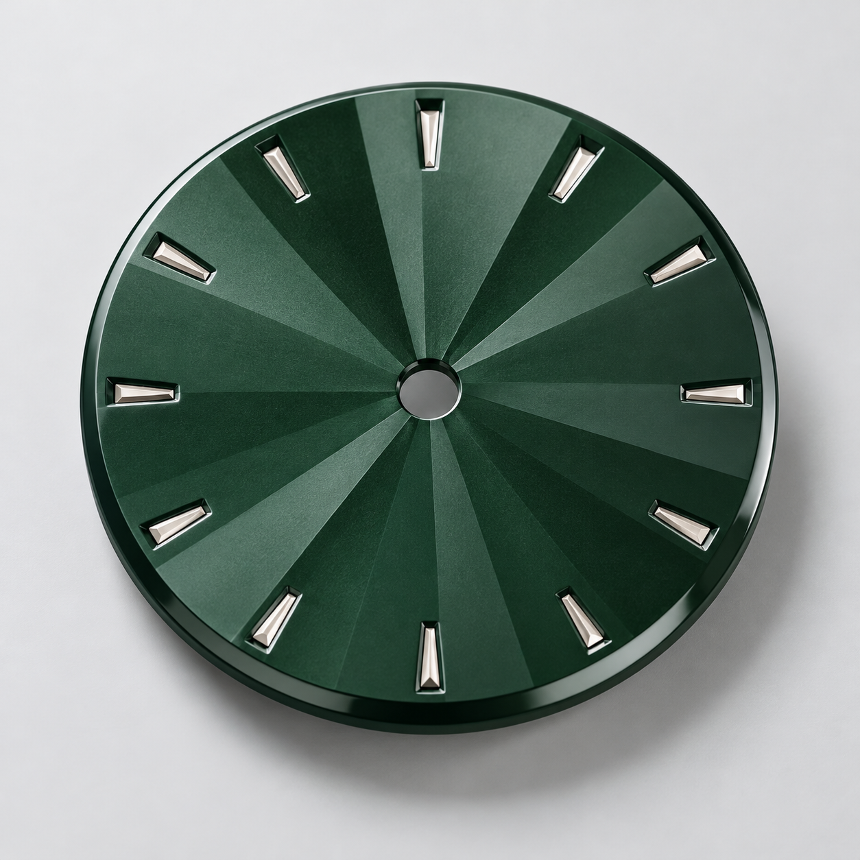 Green Sunburst Ceramic Dial