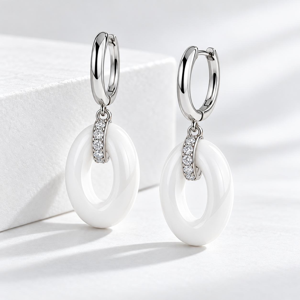 Zirconia ceramic jewelry collection overview - multiple styles and colors
